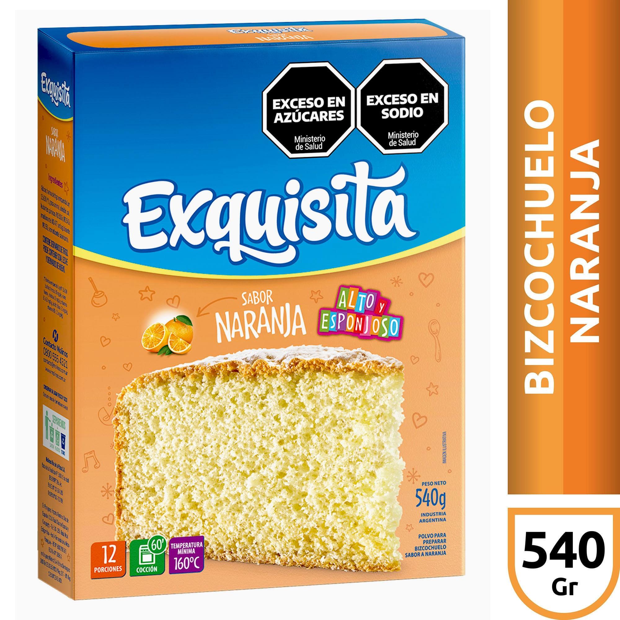 BIZCOCHUELO NARANJA EXQUISITA x 540g