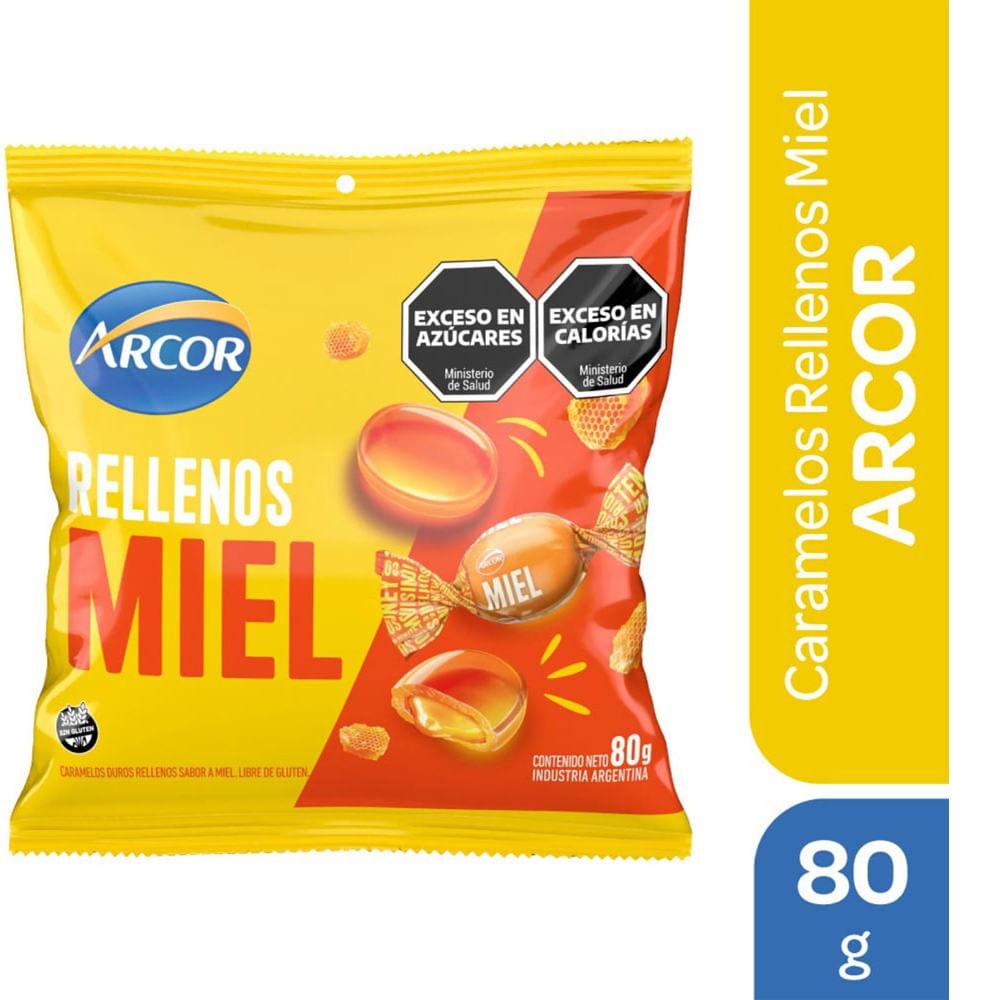 CARAMELOS ARCOR RELLENOS DE MIEL X 80GRS