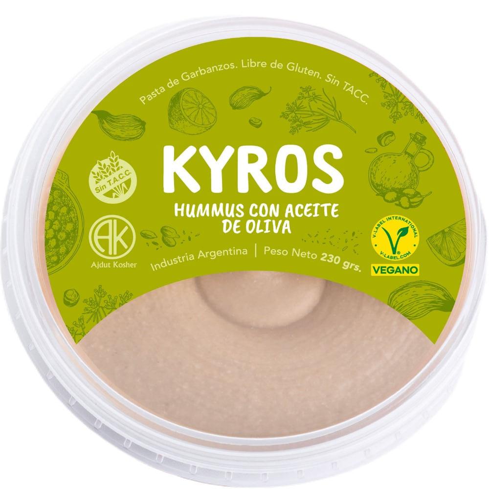 HUMMUS C/ACEITE DE OLIVA KYROS 230gr