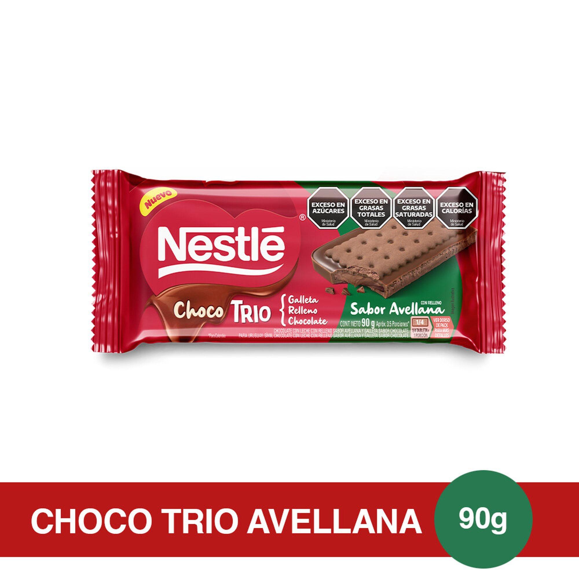 CHOCOLATE CHOCOTRIO AVELLANAS NESTLE 90gr