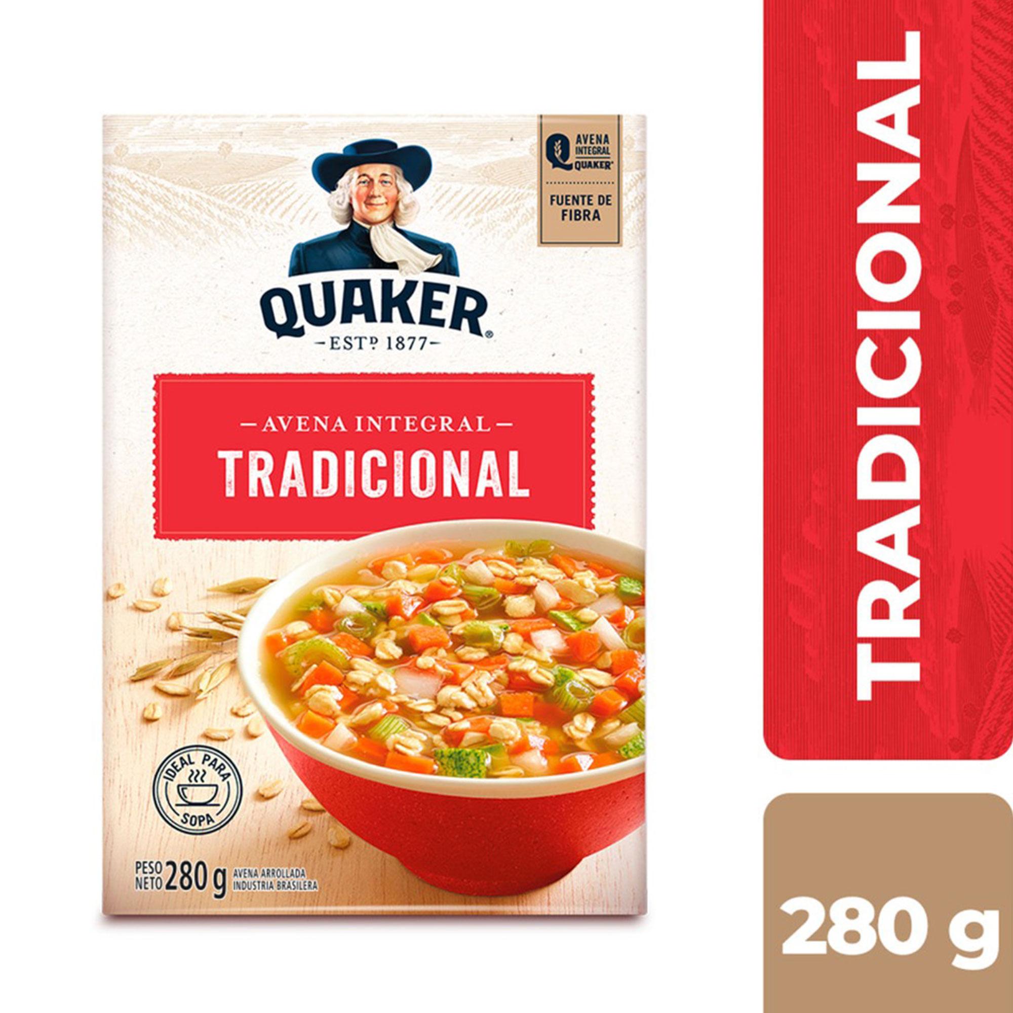 QUAKER AVENA INTEGRAL TRADICIONAL 280g