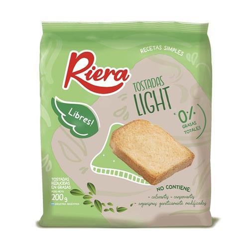 TOSTADAS RIERA LIGHT X200G