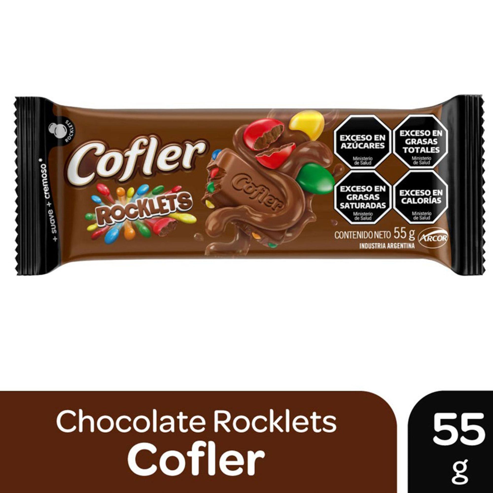 CHOCOLATE COFLER ROCKLETS x 55grs