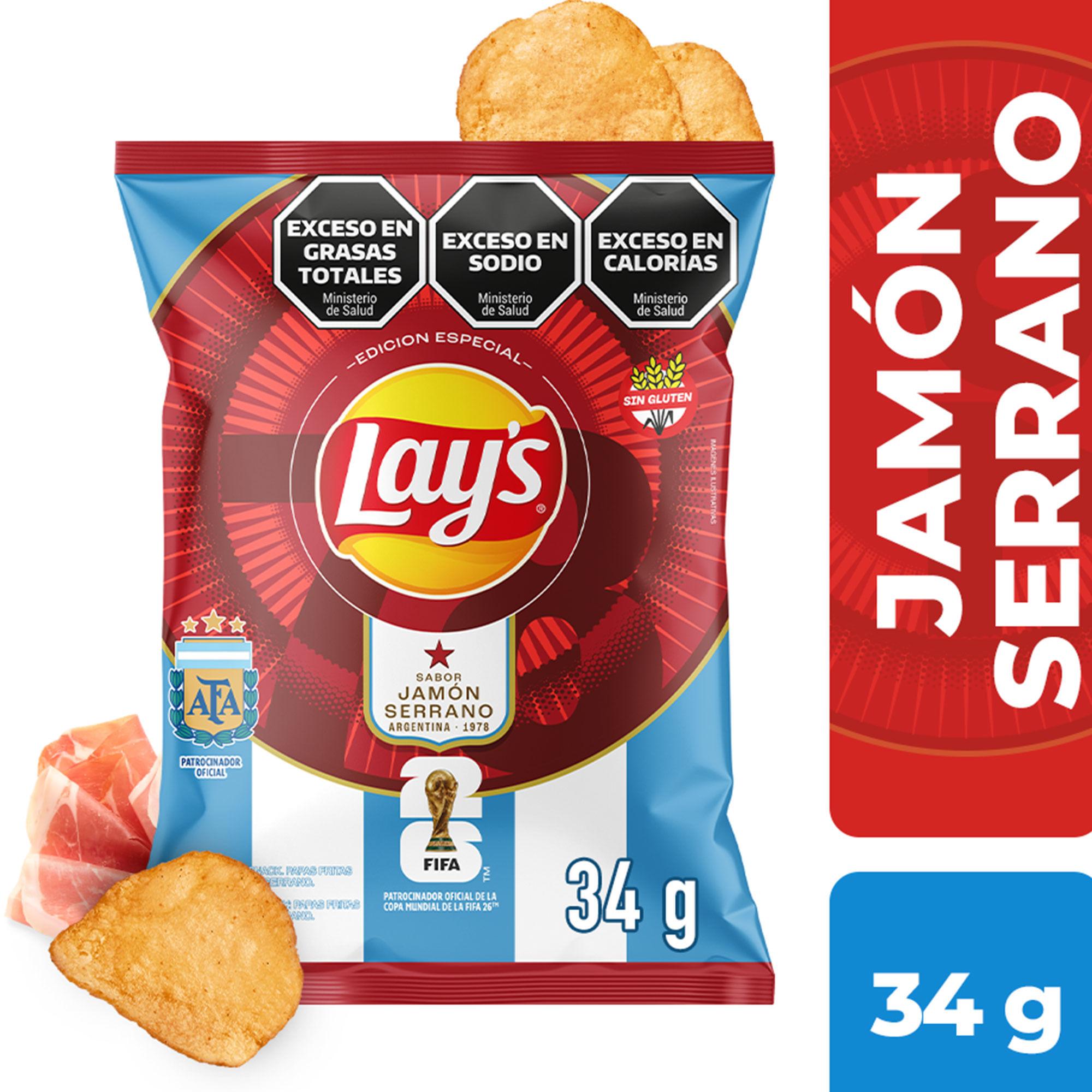 PAPAS LAYS JAM SERRANO x 34g
