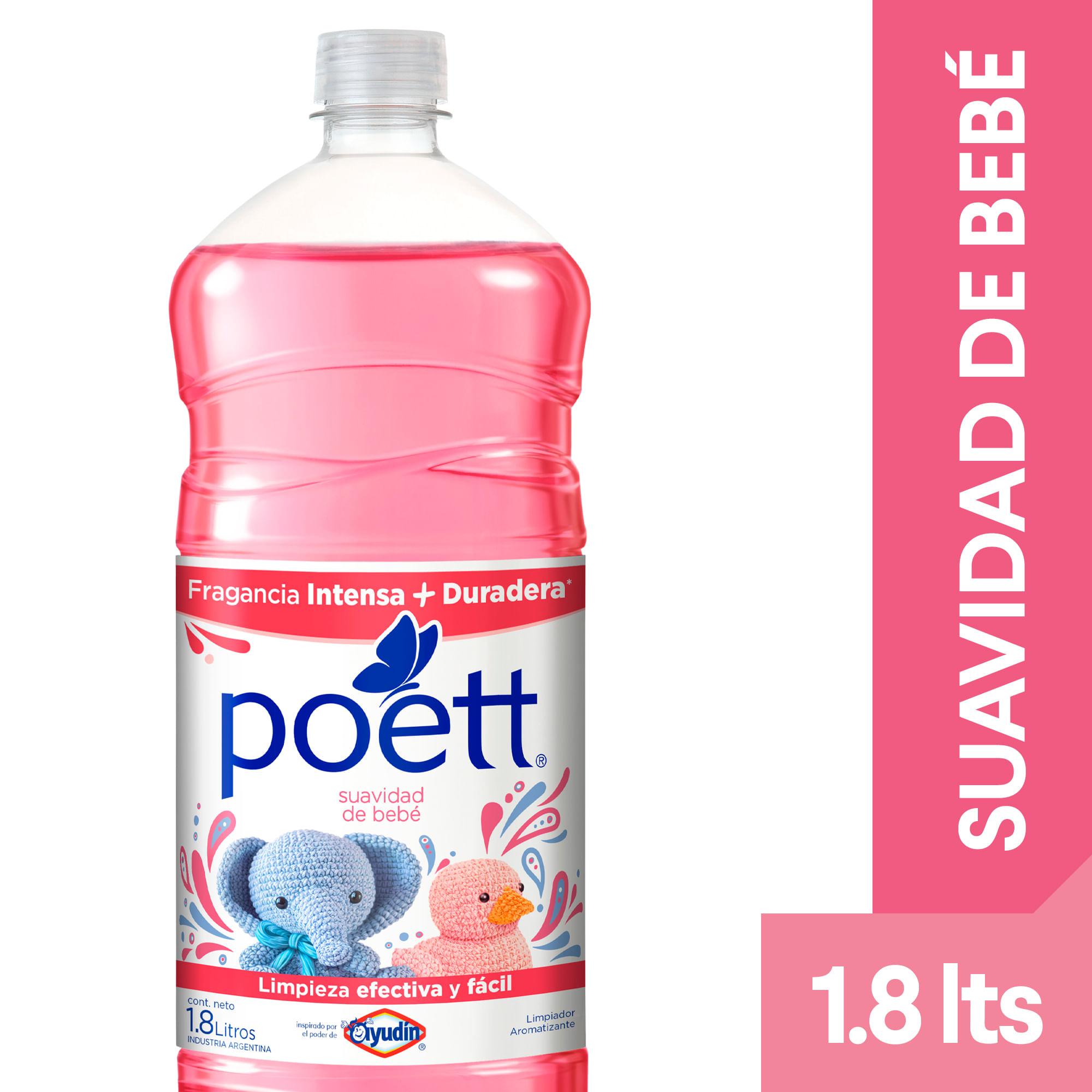 LIMPIADOR LIQUIDO SUAVIDAD BEBE POETT x1.8lts