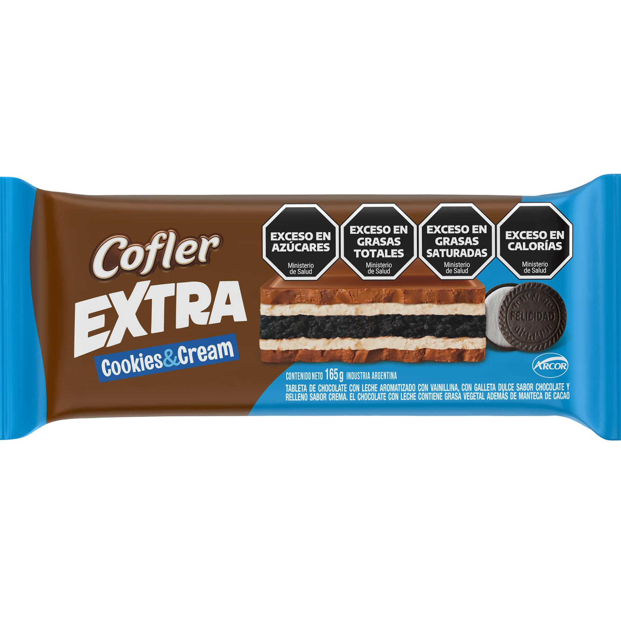 CHOCOLATE COOKIE&CREAM EXTRA COFLER x 165gr