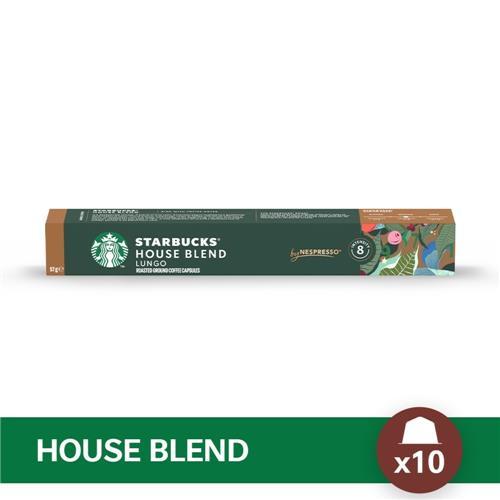 CAPSULAS CAFE STARBUCKS HOUSE BLEND x 10u