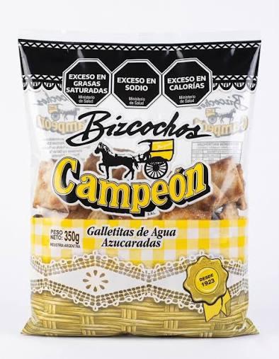 GALLETITAS DE AGUA AZUCARADAS CAMPEON x 350g