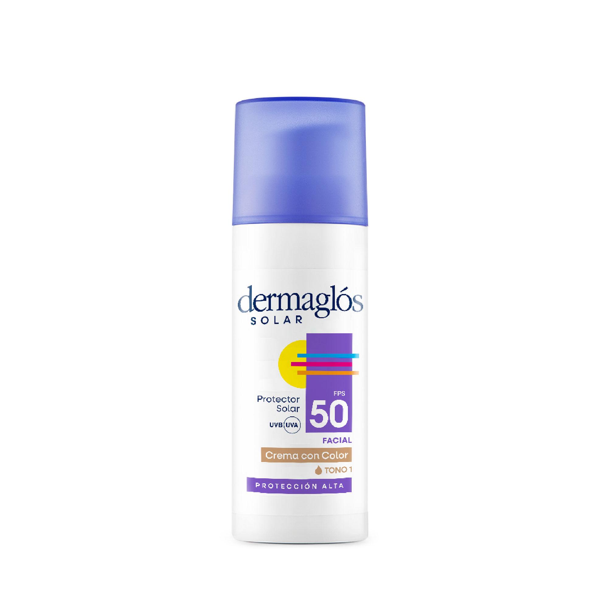 DERMAGLOS F50 CON COLOR TONO 1 x 50g