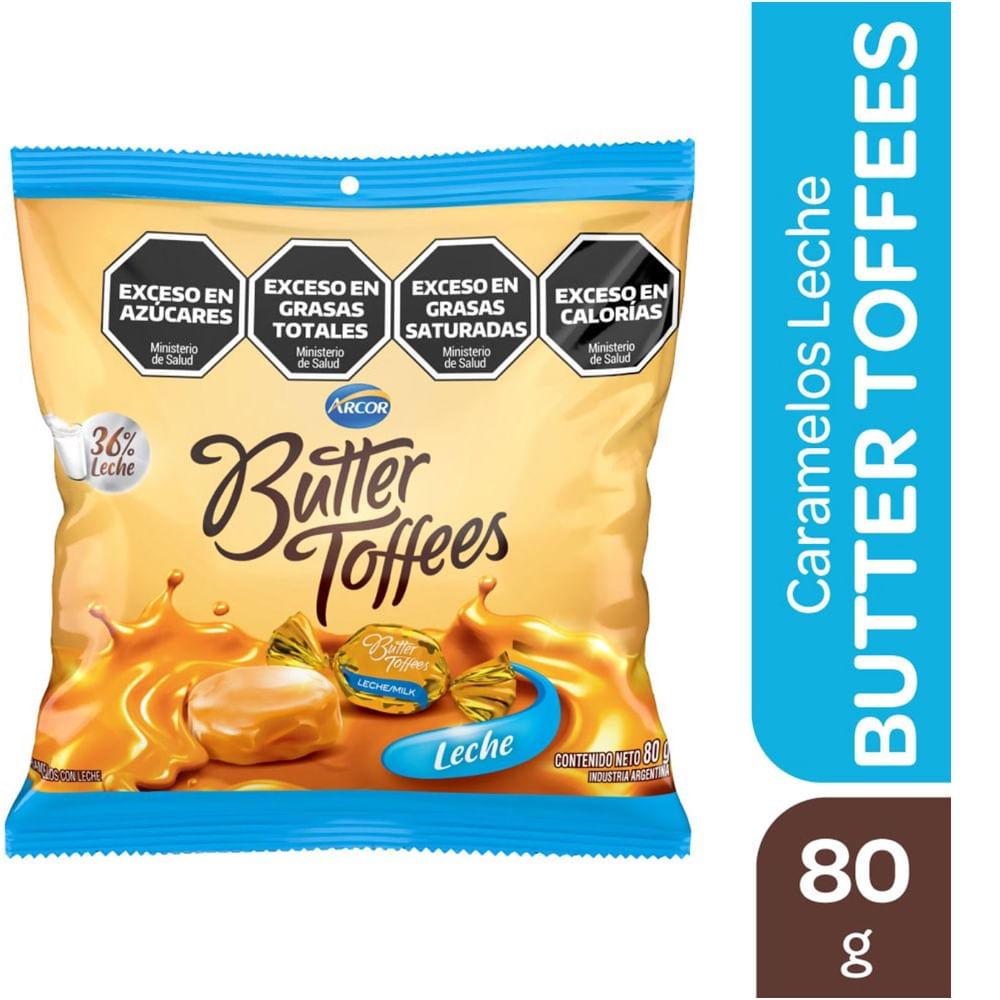 CARAMELOS BUTTER TOFFES LECHE X80GRS