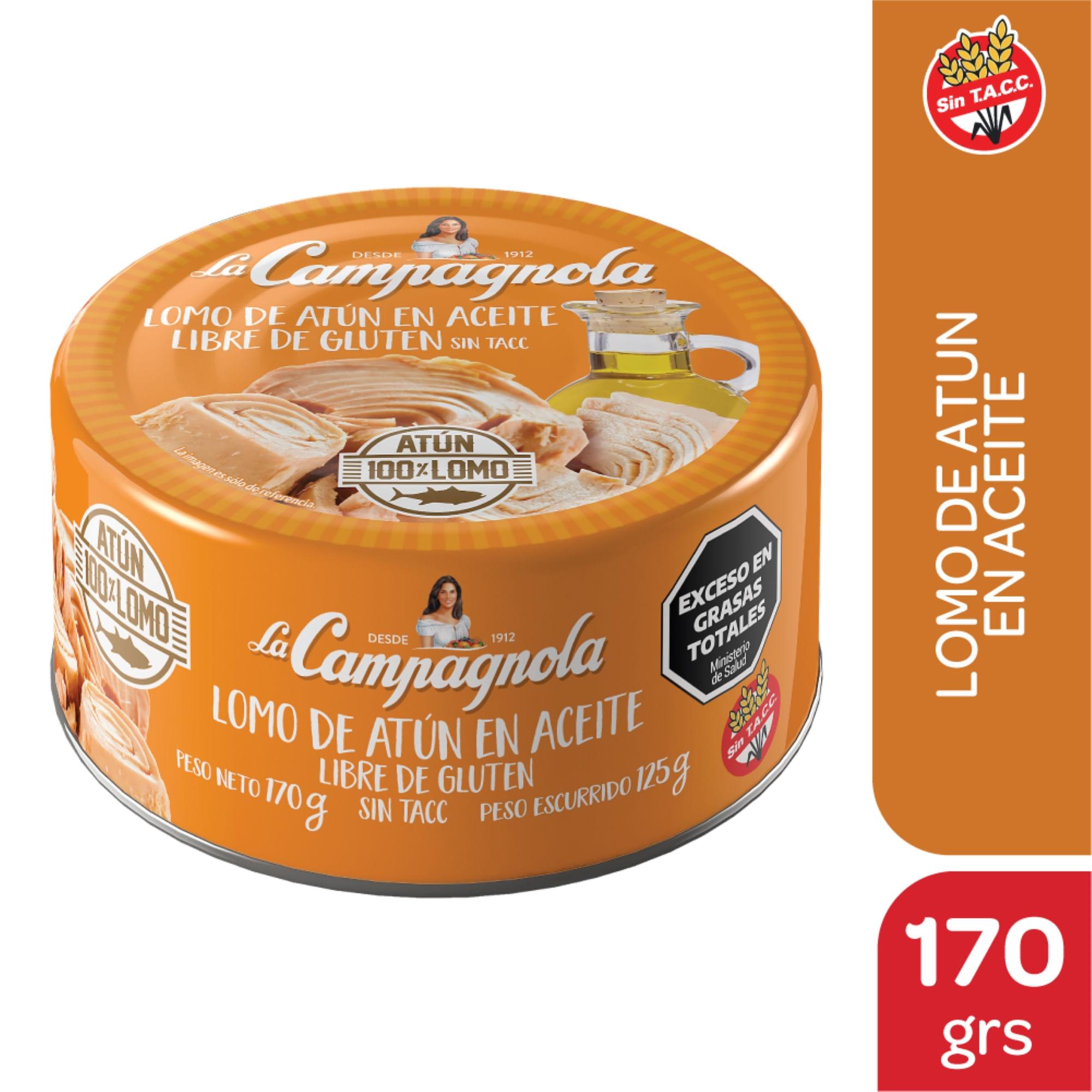 LOMO DE ATUN EN ACEITE LA CAMPAGNOLA x170grs