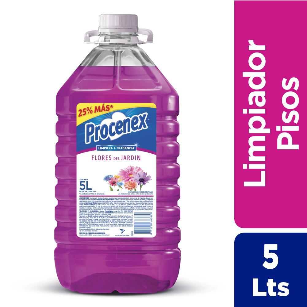 LIMPIADOR LIQUIDO FLORES JARDIN PROCENEX x5lts