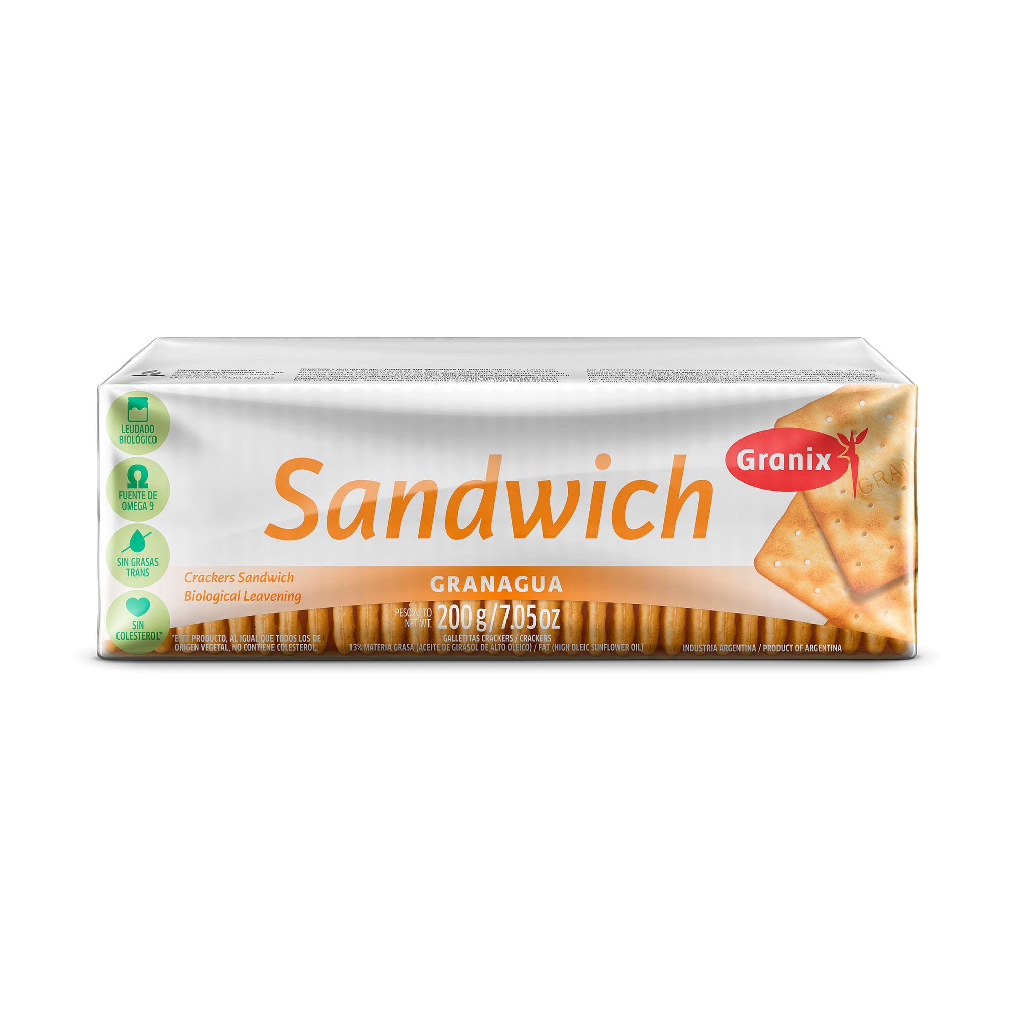 GALLETITAS GRANAGUA SANDWICH GRANIX x 200g