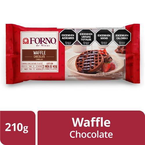 WAFFLE CHOCOLATE FORNO X 210GRS