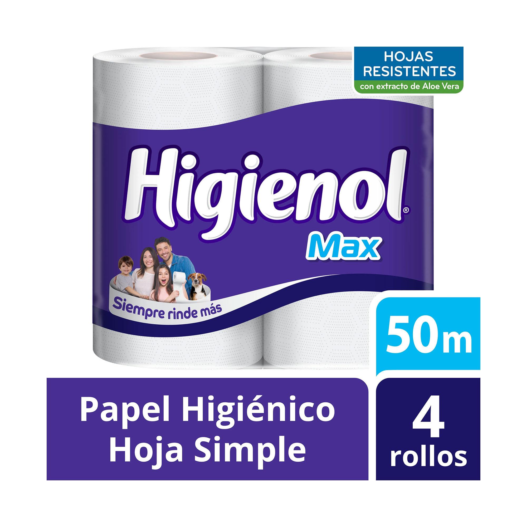 PAPEL HIGIENICO HIGIENOL MAX x 50m