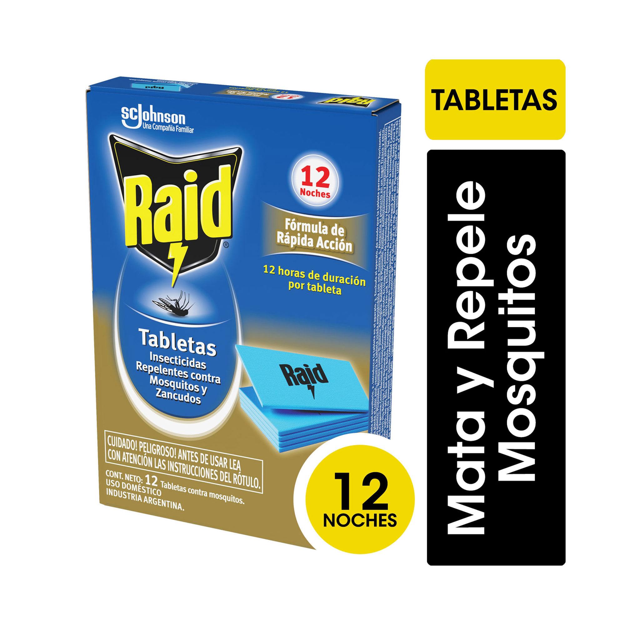 TABLETAS RAID x 12u