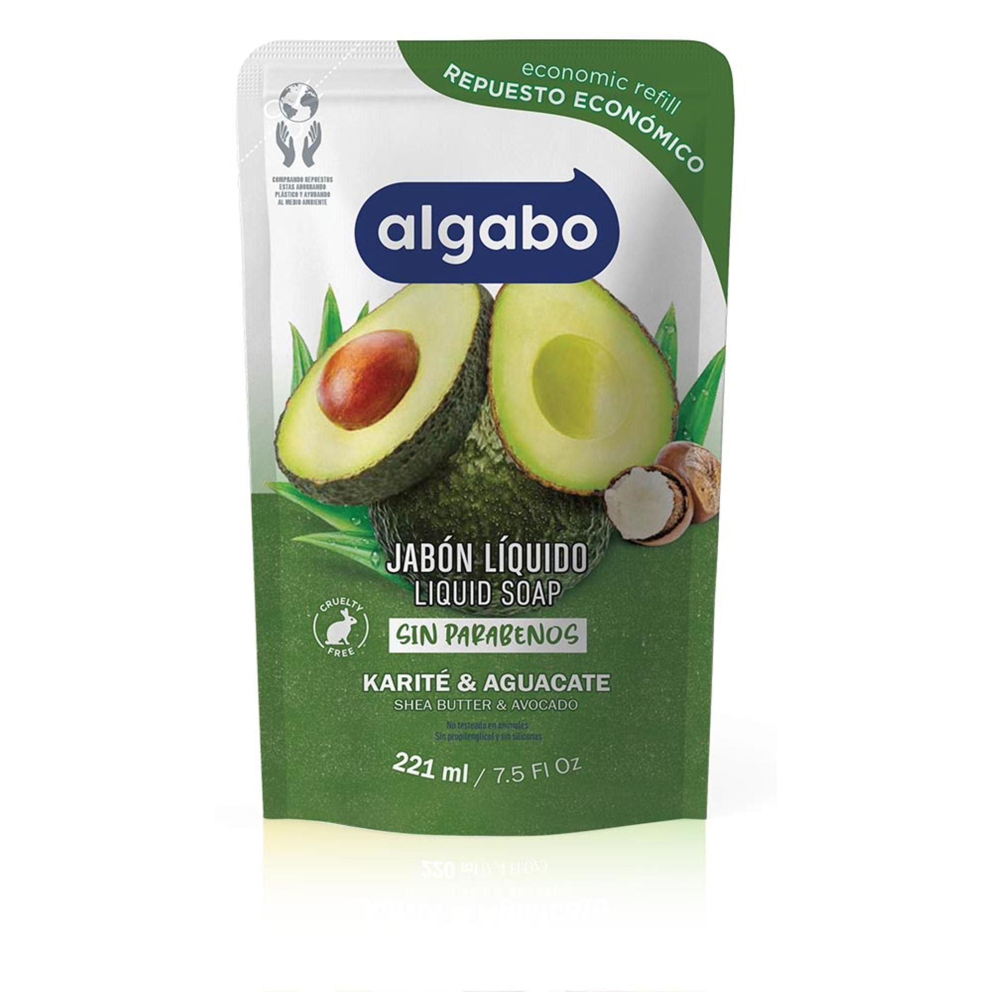 JABON LIQ. KARITE/AGUACATE DP ALGABO 220ml