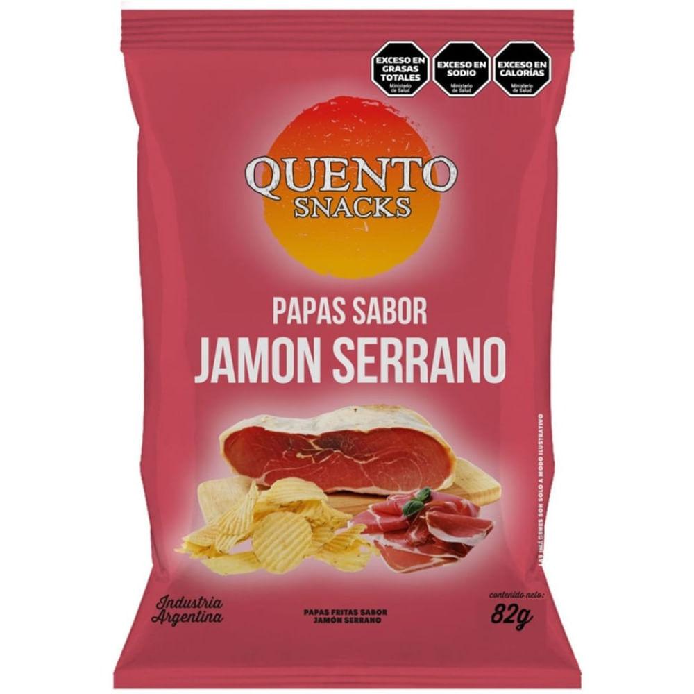 PAPAS JAMON SERRANO QUENTO x 82g