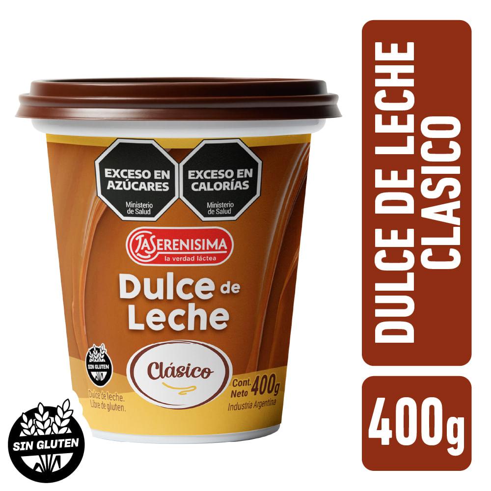 DULCE DE LECHE LA SERENISIMA CLASICO x400grs