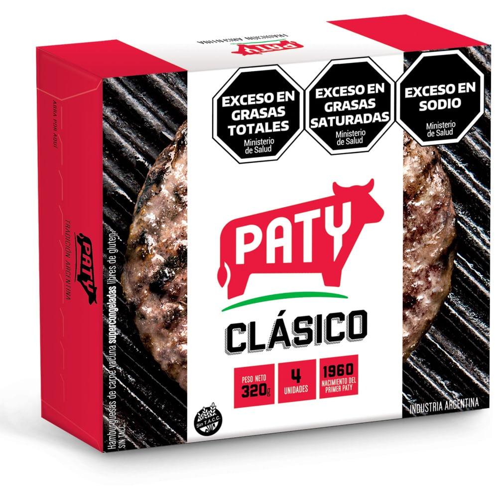 HAMBURGUESA CLASICA PATY x 4u