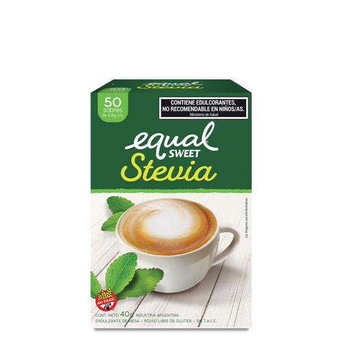 EDULCORANTE EQUALSWEET STEVIA x 50sob