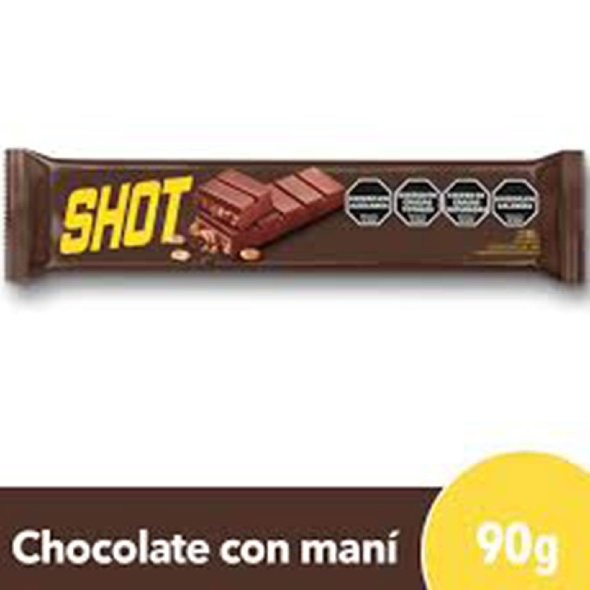 CHOCOLATE C/MANI SHOT 90gr