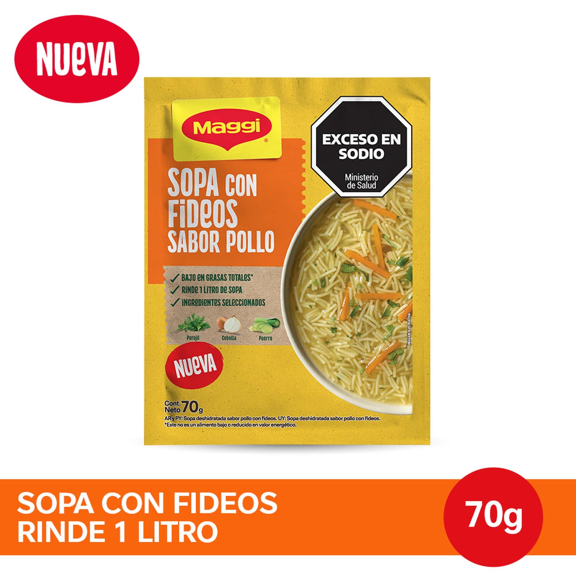 SOPA C/ FIDEOS SAB. POLLO MAGGI 70gr