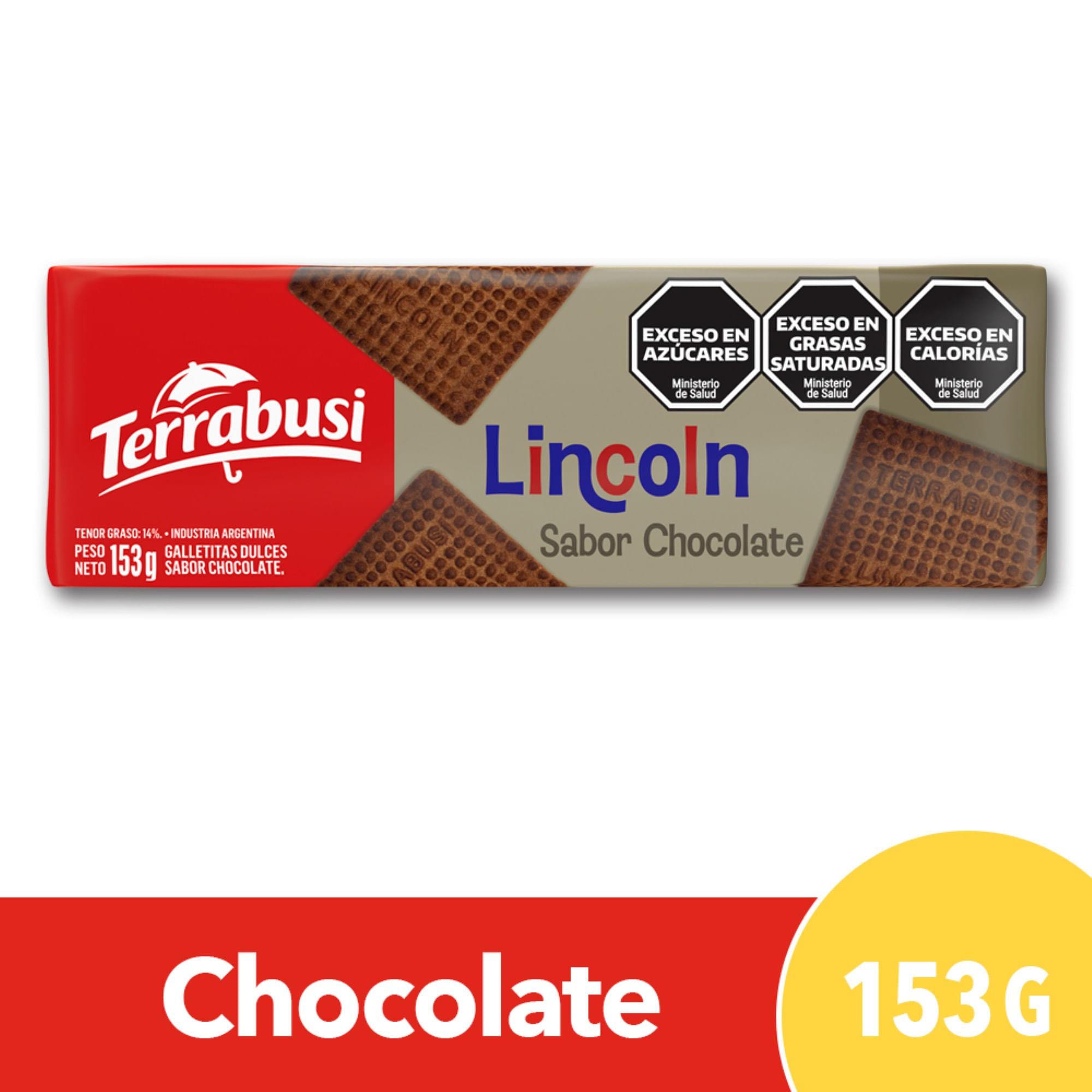GALLETITAS LINCOLN CHOCOLATE x 153g