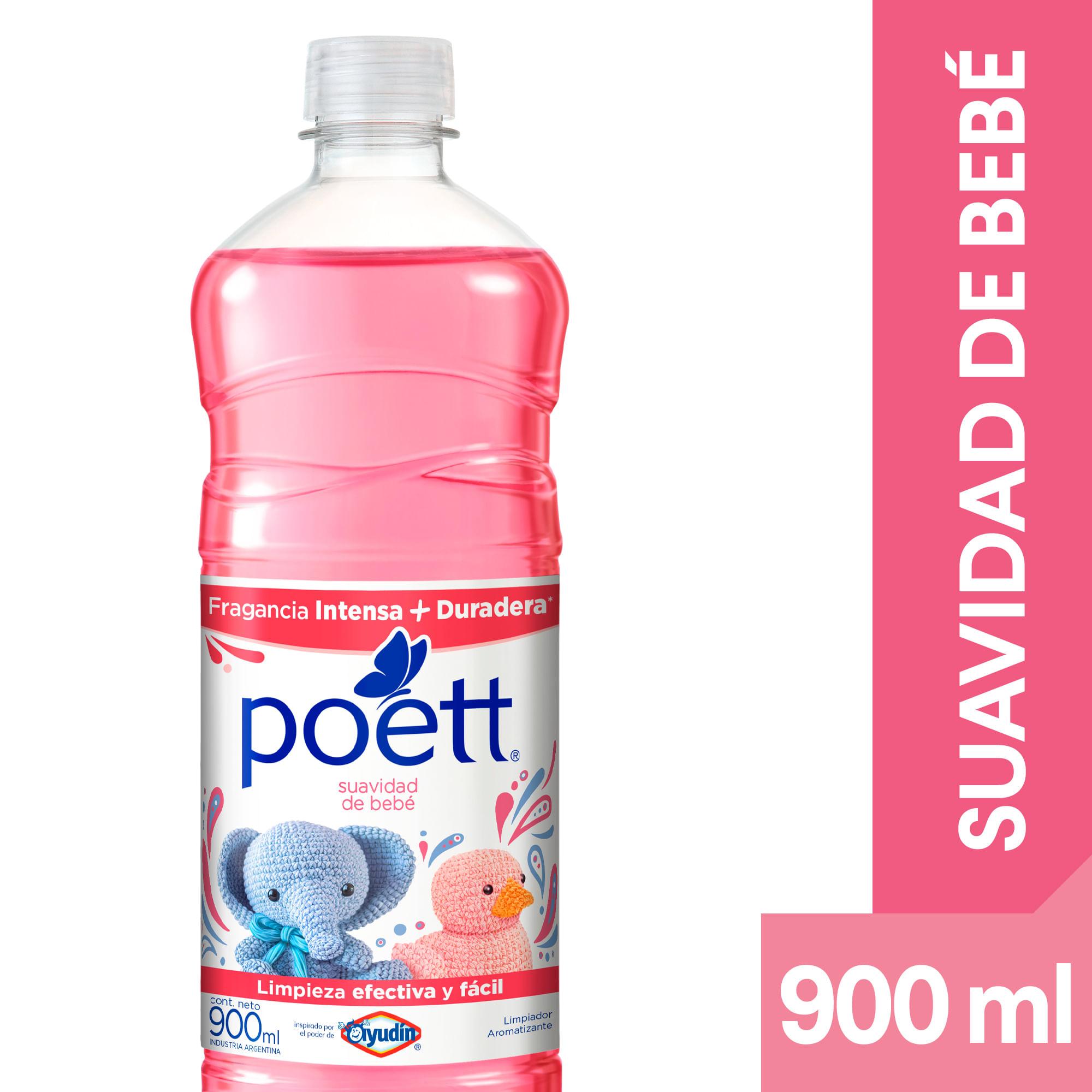 LIMPIADOR LIQUIDO SUAVIDAD BEBE POETT x900ml
