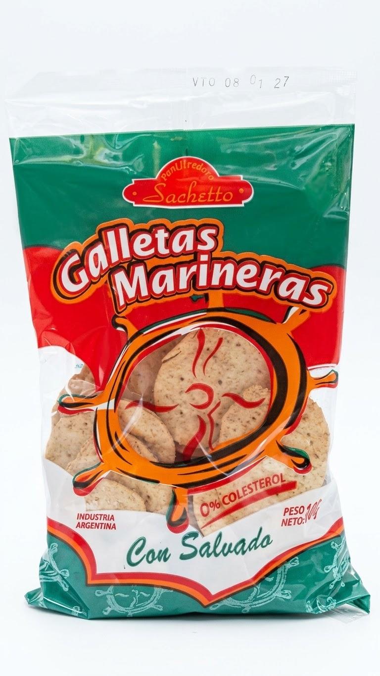GALLETAS MARINERAS c/SALVADO SACHETTO x 160gr