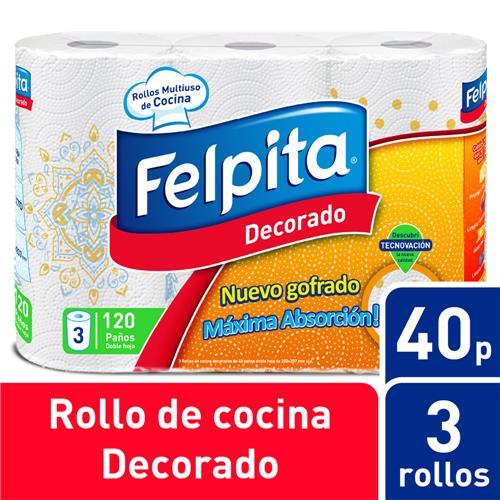 ROLLO COCINA DECORADO FELPITA x3un