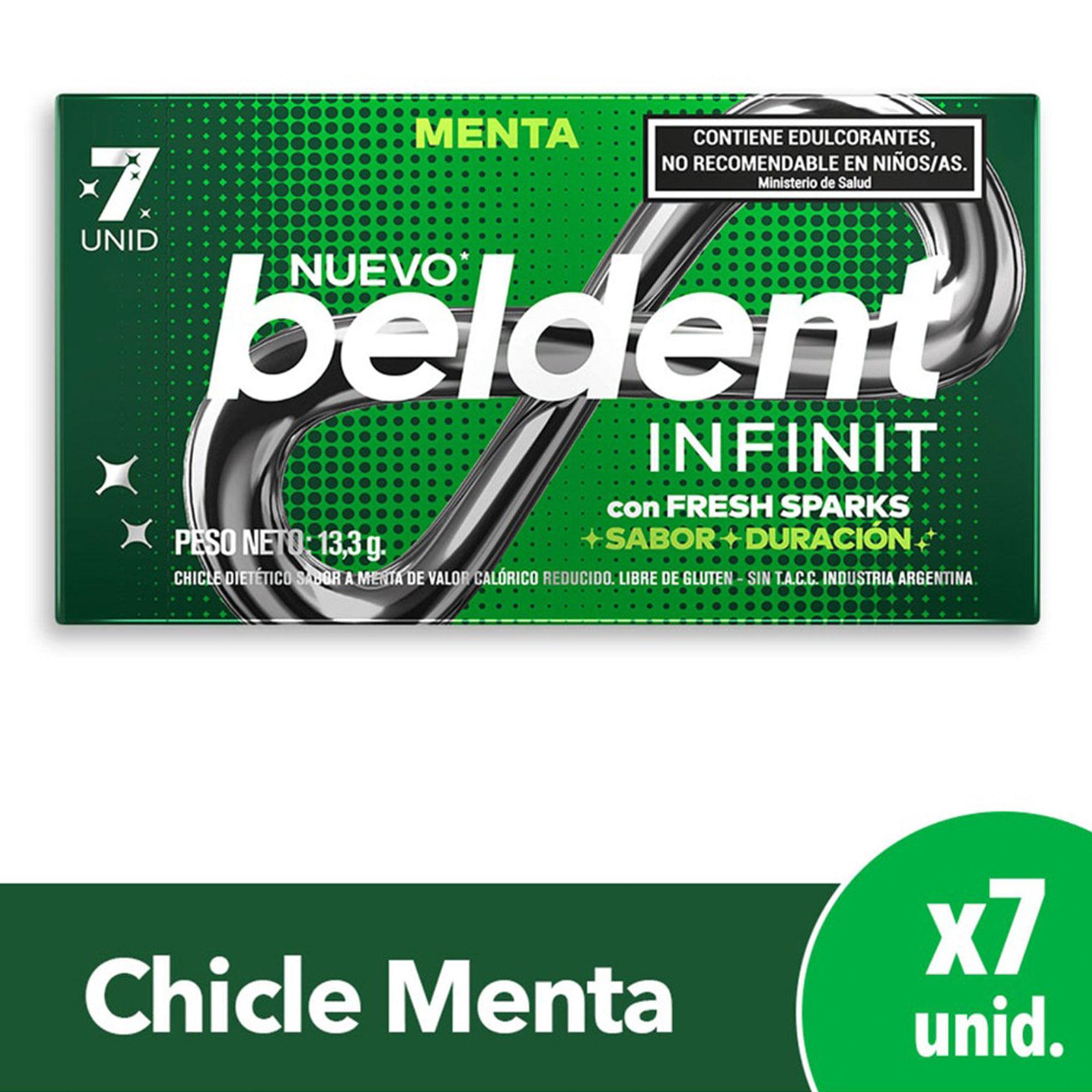 CHICLE BELDENT INFINIT MENTA x 7u