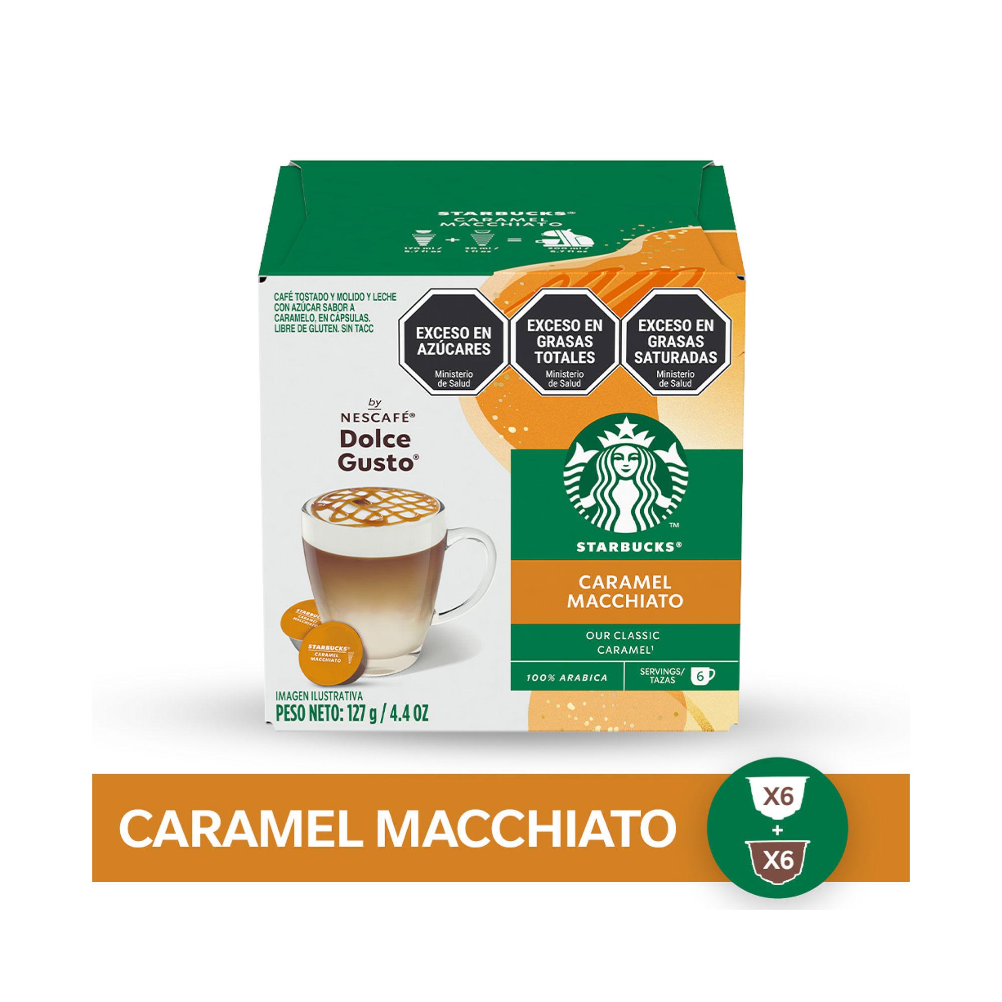 CAPSULAS DOLCE GUSTO CARAMEL MACCHIATO STARBUCKS 12cap 127g