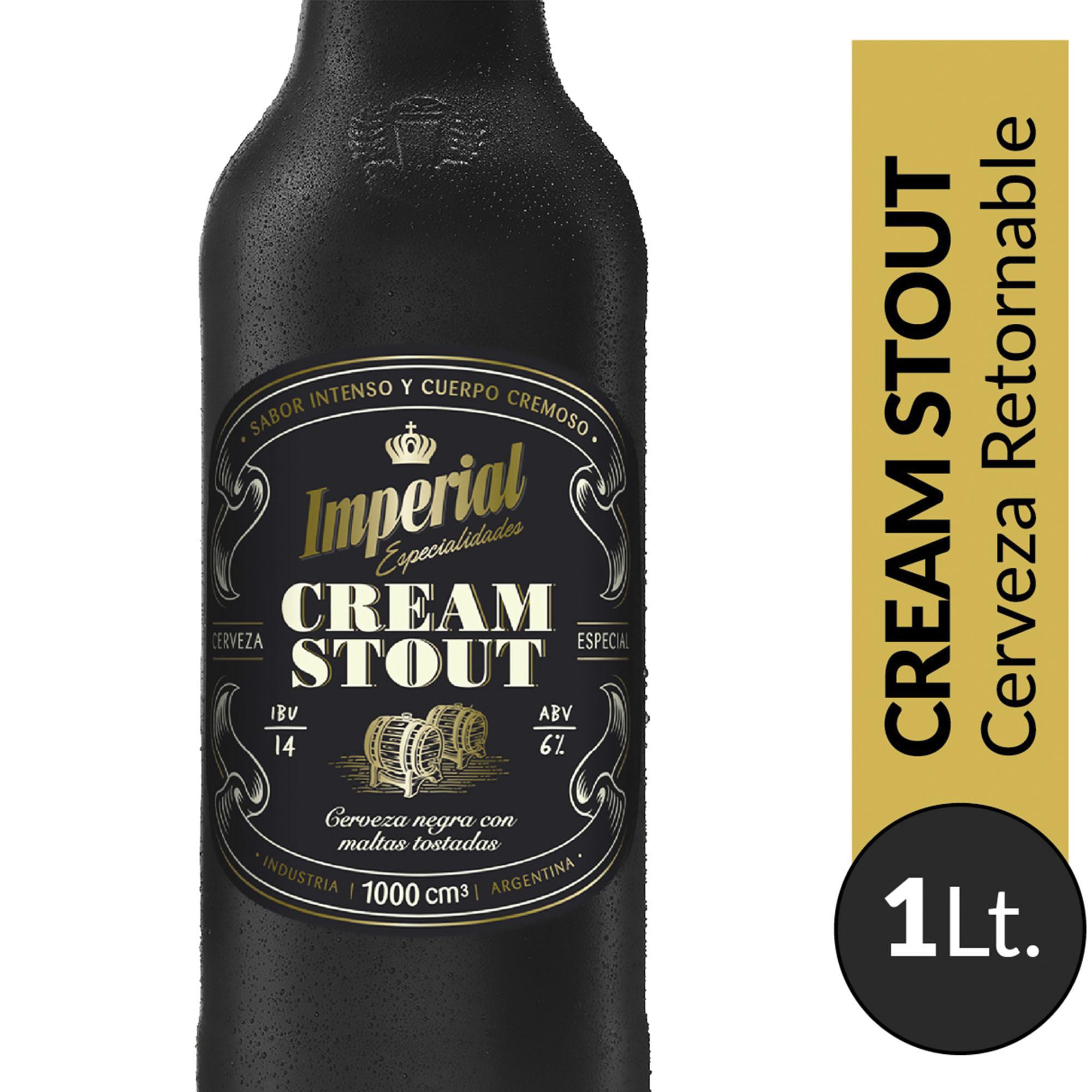 CERVEZA IMPERAL CREAM STOUT 1lt