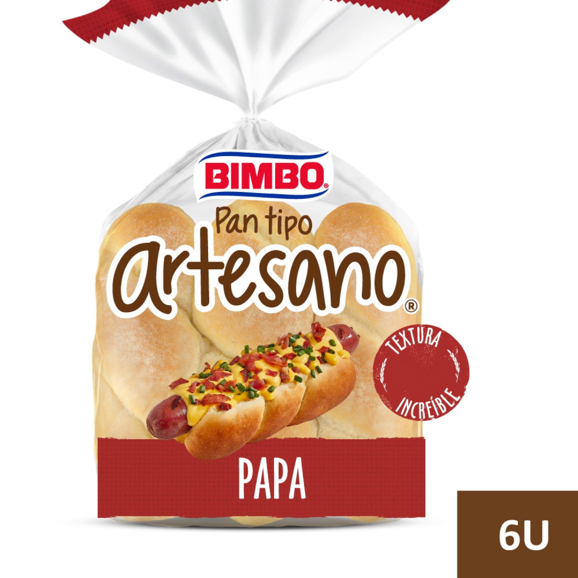 PEBETE ARTESANO BIMBO PAN DE PAPA x 6u