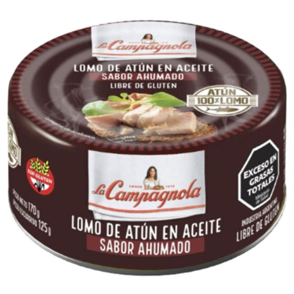 LOMO DE ATUN EN ACEIT/ AHUMADO 170gr LA CAMPAGNOLA