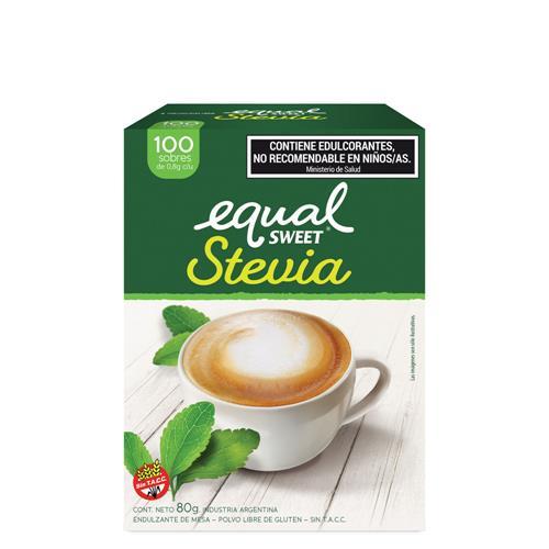 EDULCORANTE EQUALSWEET STEVIA x 100sob