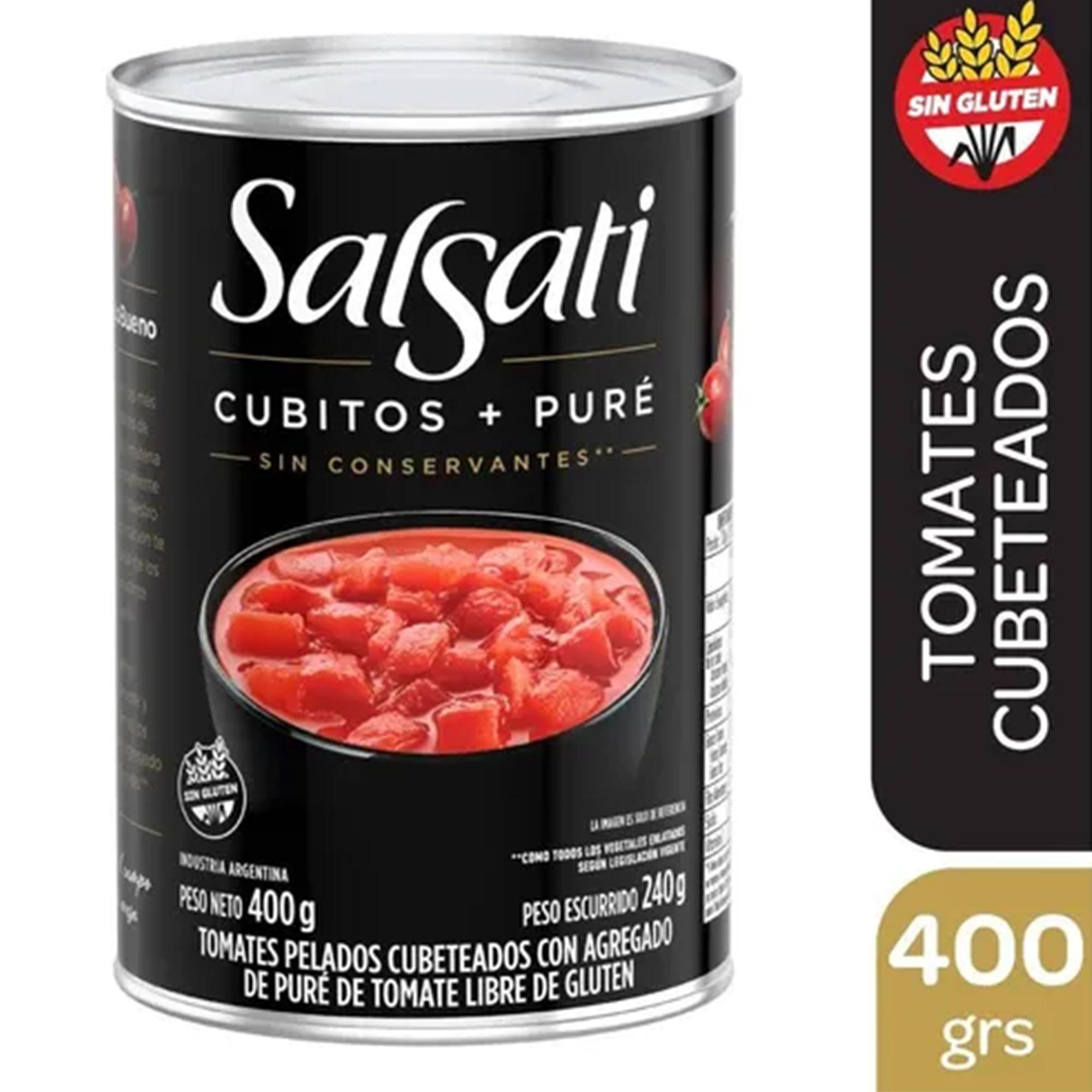 TOMATE CUBETEADO SALSATTI X 400G