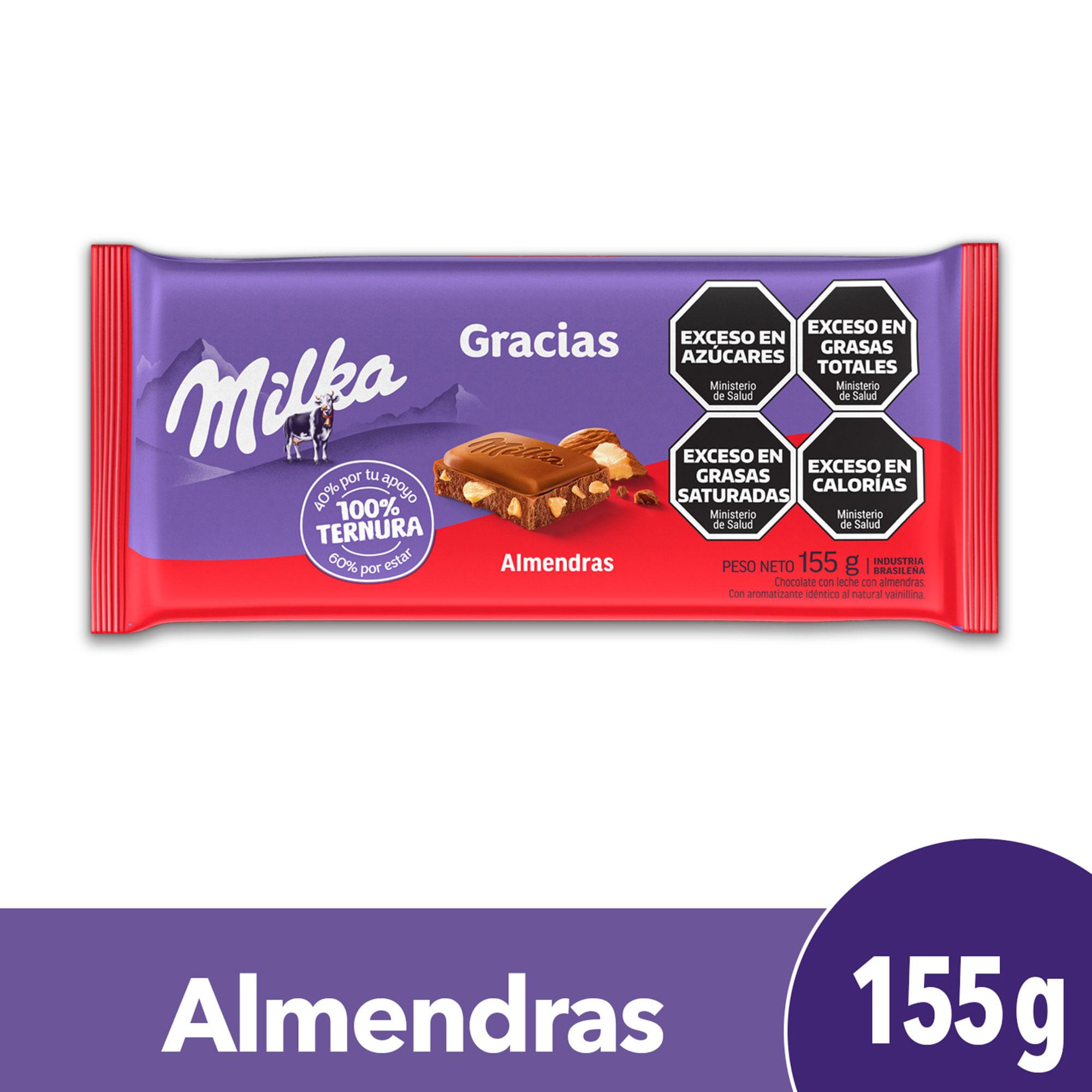 CHOCOLATE MILKA ALMENDRAS x 155g