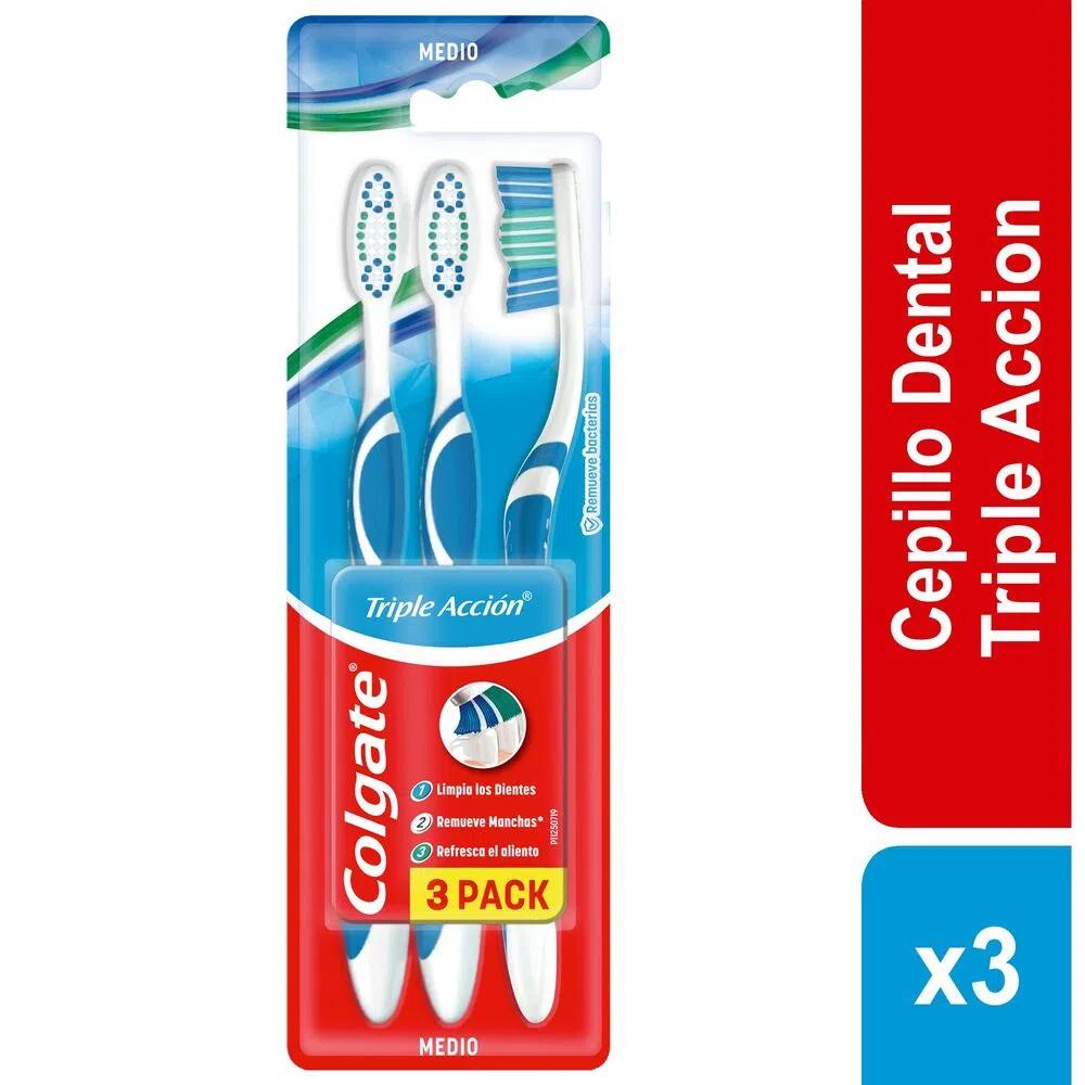 CEPILLO COLGATE TRIPLE ACCION MEDIO x3
