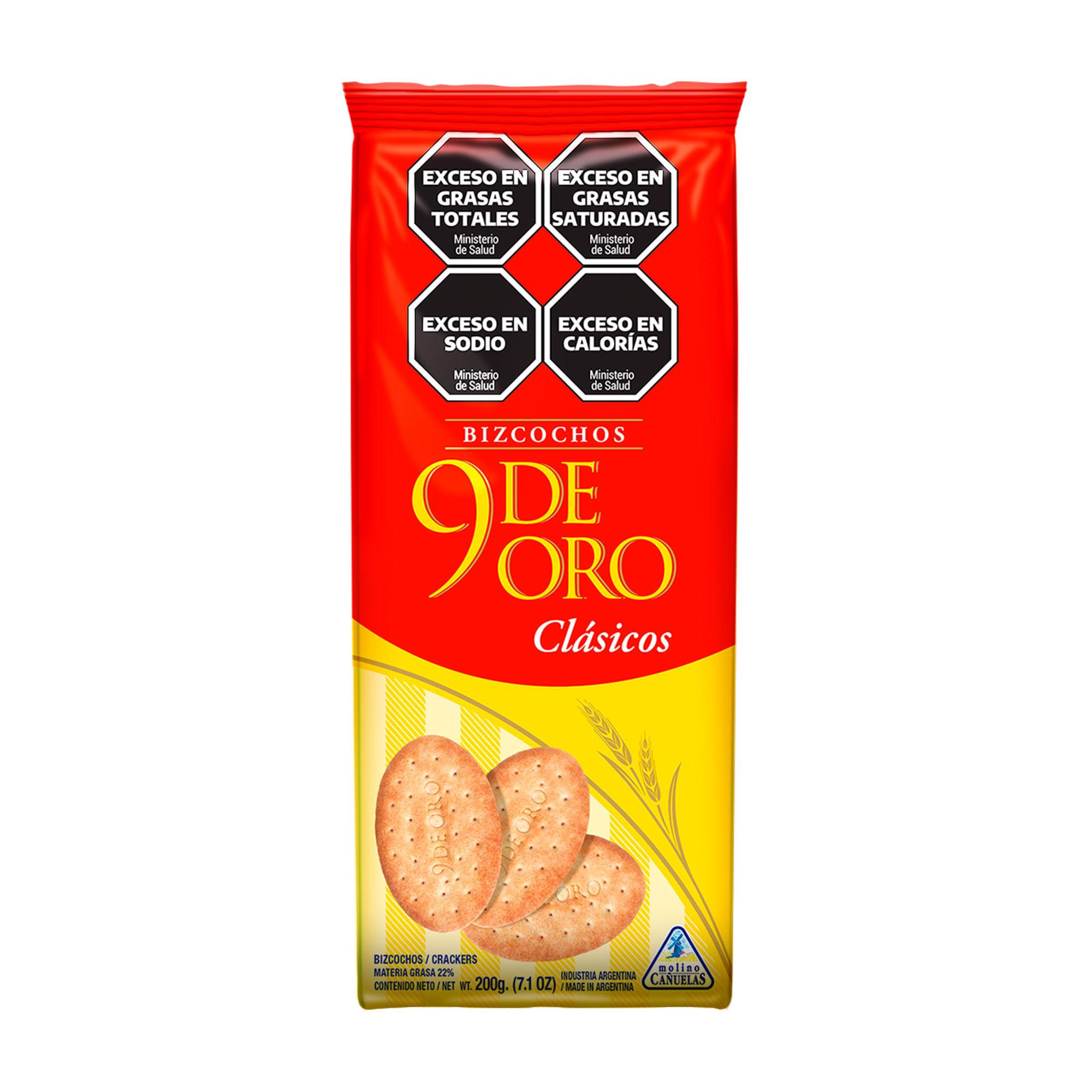 BIZCOCHOS 9 DE ORO CLASICOS x200grs