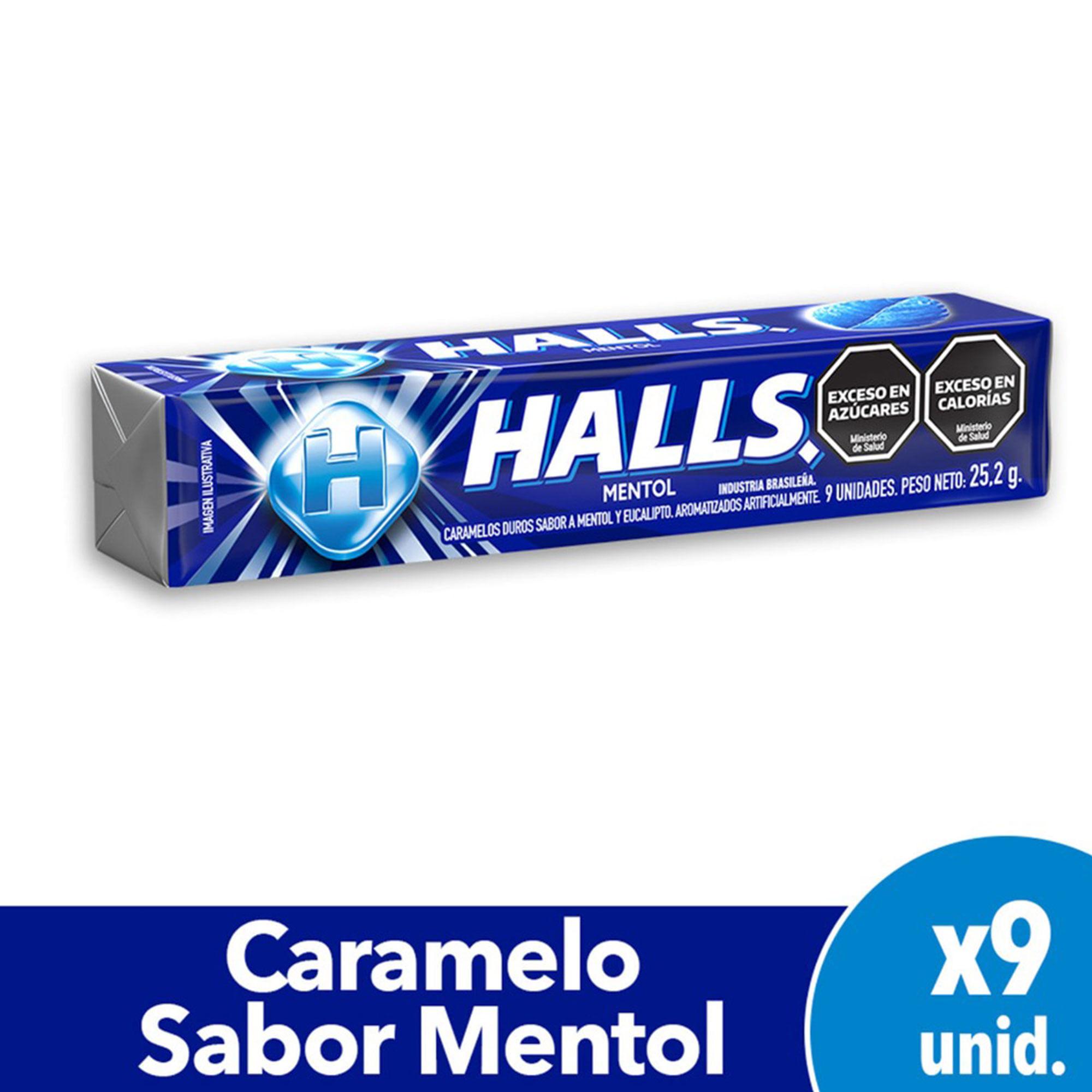 CARAMELOS HALLS MENTOL 25.2g