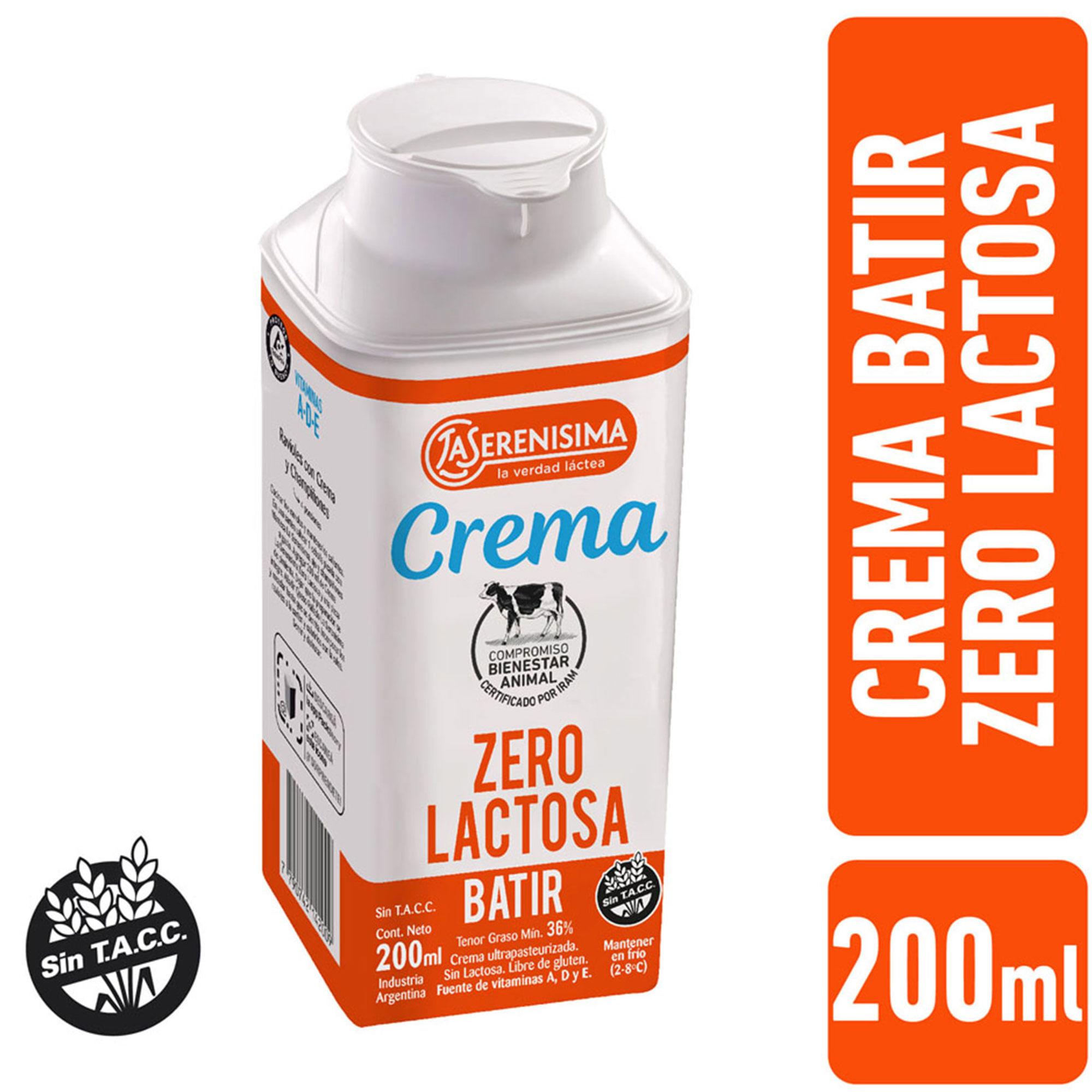 CREMA DE LECHE TETRA ZERO LACTOSA x 200ml