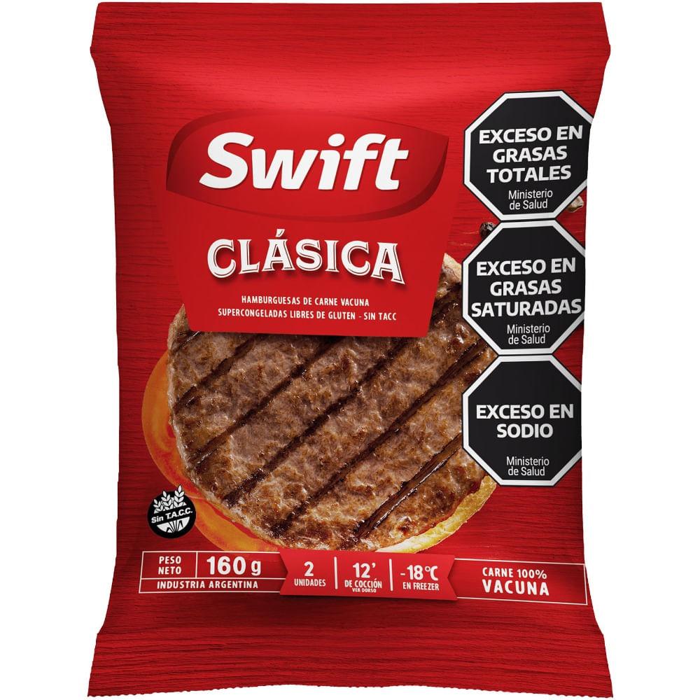 HAMBURGUESA CLA DOBLE PLUS SWIFT x 2 u x 80 g