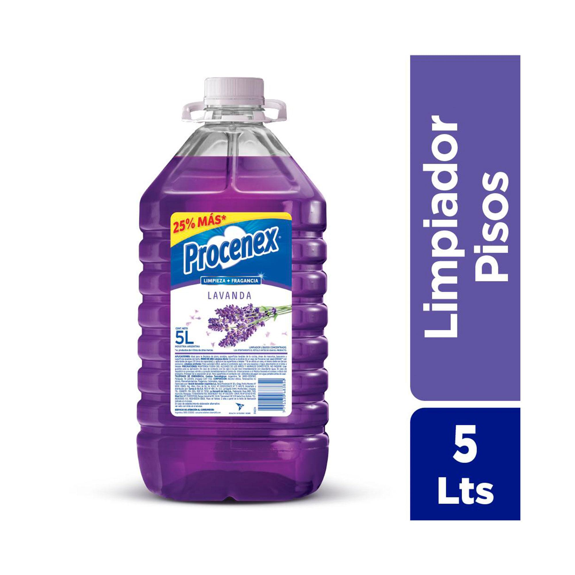 LIMPIADOR LIQUIDO LAVANDA PROCENEX x5lts