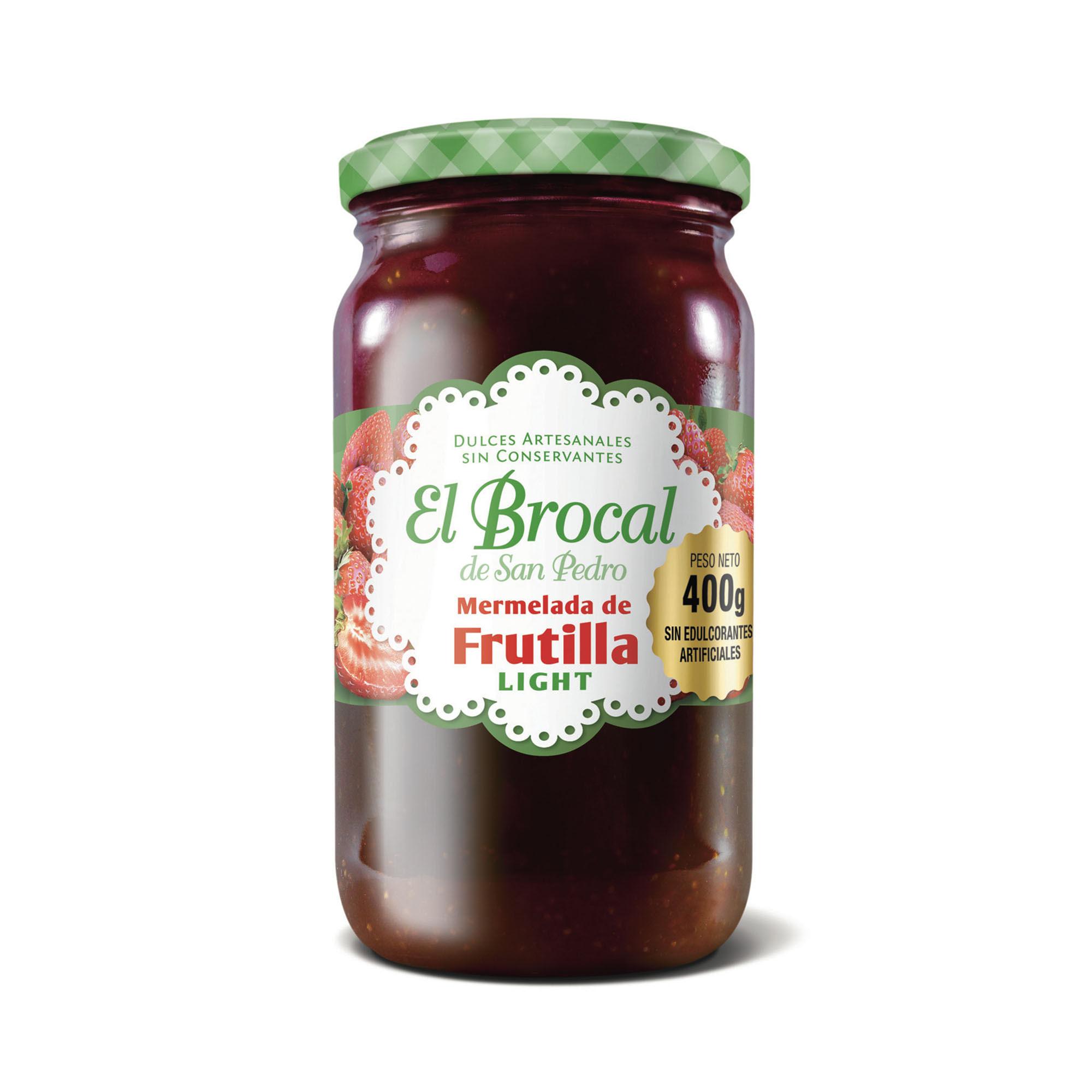 MERMELADA DE FRUTILLA LIGHT EL BROCAL x 400g