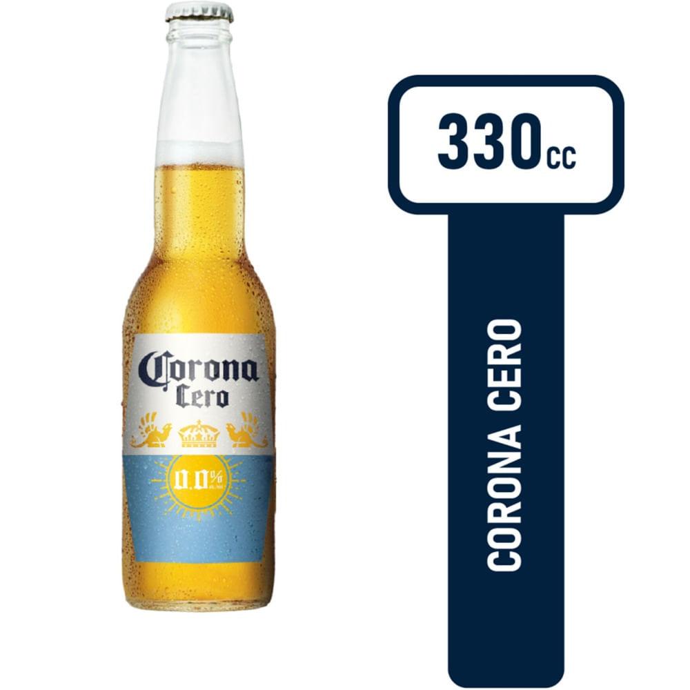 CERVEZA CORONA CERO ALCOHOL x 330ml