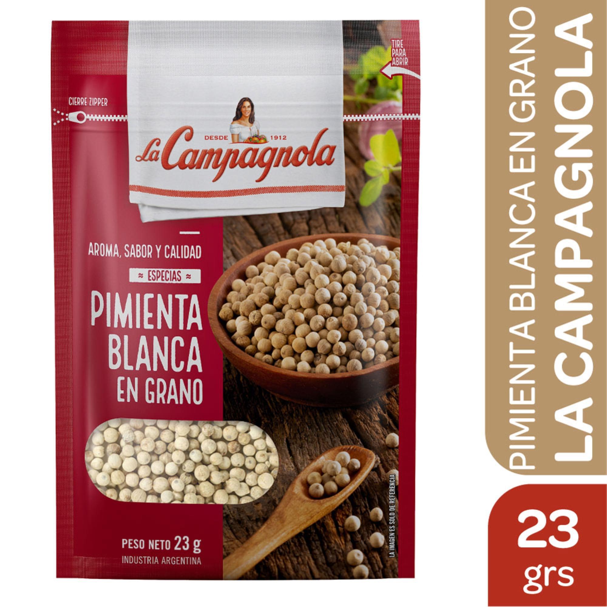 PIMIENTA BLANCA EN GRANO LA CAMPAGNOLA x23grs
