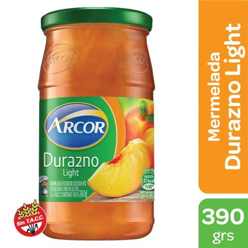 MERMELADA LIGHT DURAZNO ARCOR x 390 g