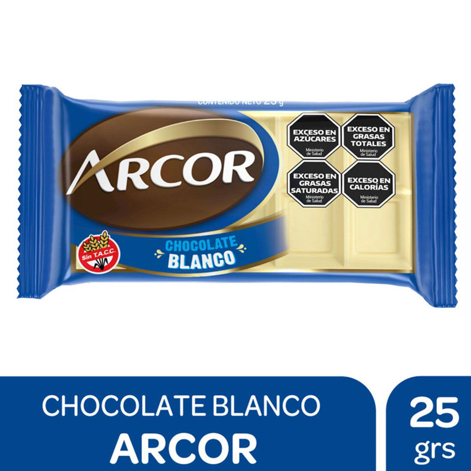 CHOCOLATE CELOFAN BLANCO ARCOR x 25g
